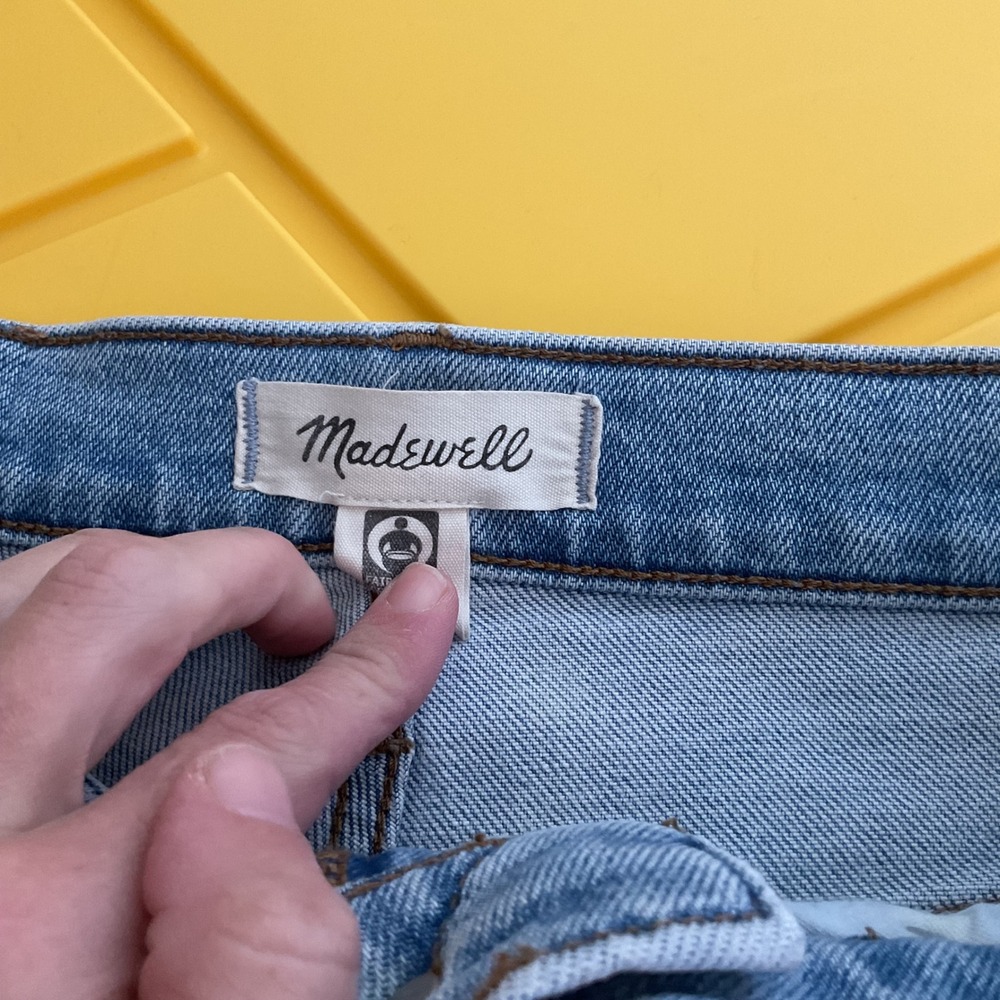 Madewell Womens 25 The Perfect Vintage Jean Light Wash High Waisted Distressed - Picture 3 of 5